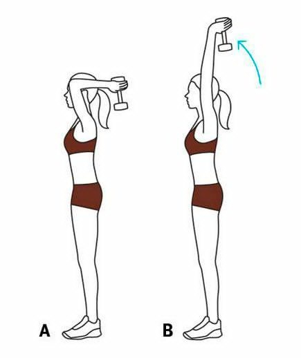 Упражнения для похудения спины с гантелями для женщин